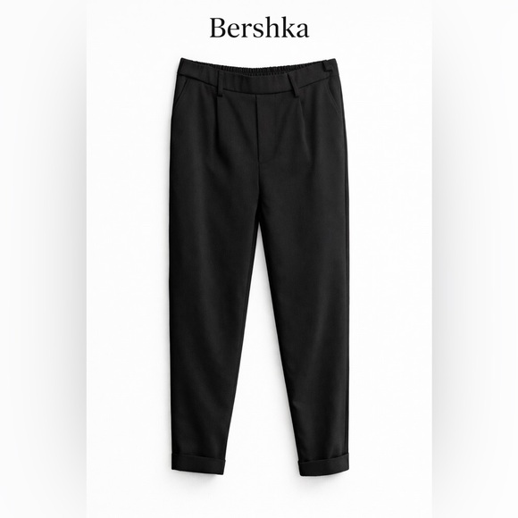 Bershka Pants - Bershka Black High-Rise Straight Ankle Pants Size S | Excellent Condition